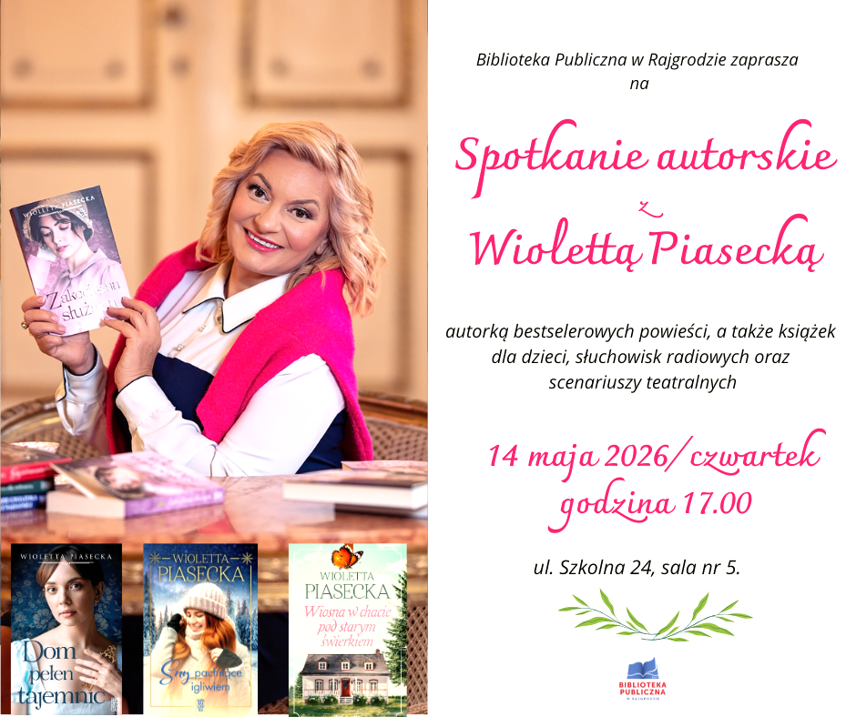 Plakat - spotkanie autorskie